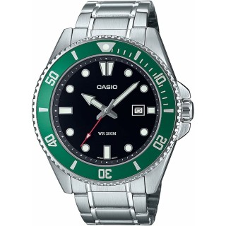 Orologio Uomo Casio MDV-107D-3AVEF Nero Argentato (Ø 46 mm)
