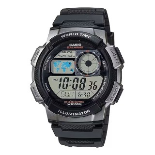 Orologio Uomo Casio WORLD TIME ILLUMINATOR Nero (Ø 43 mm)
