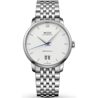 Herreur Mido BARONCELLI Sølvfarvet (Ø 40 mm)