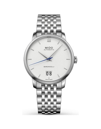 Men's Watch Mido BARONCELLI Silver (Ø 40 mm)