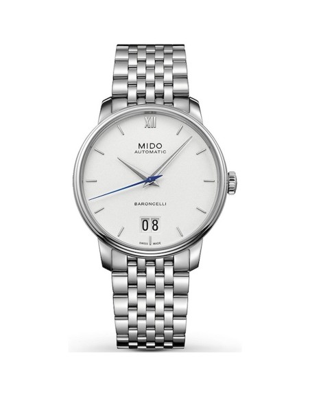 Herreur Mido BARONCELLI Sølvfarvet (Ø 40 mm)