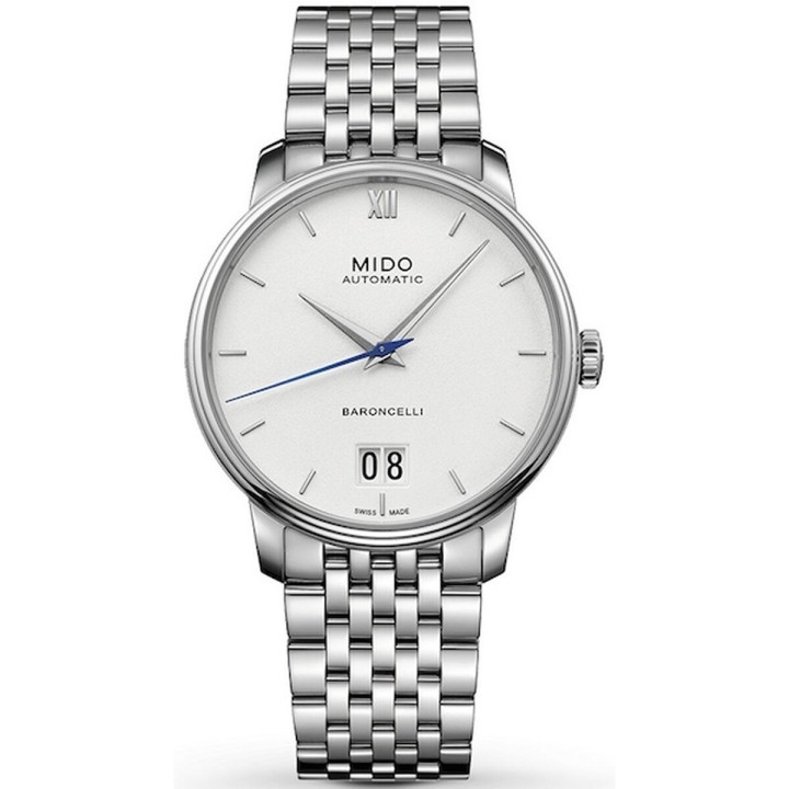 Herreur Mido BARONCELLI Sølvfarvet (Ø 40 mm)