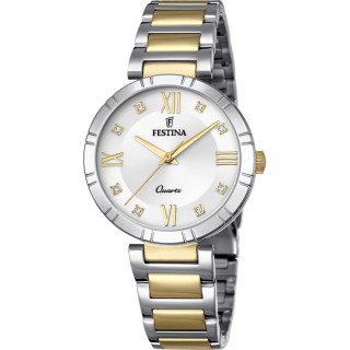 Herreur Festina F16937/A Guld Sølvfarvet