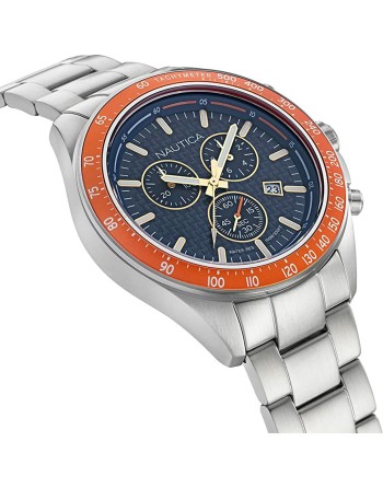 Herrenuhr Nautica NAPOBF117 Silberfarben (Ø 47 mm)