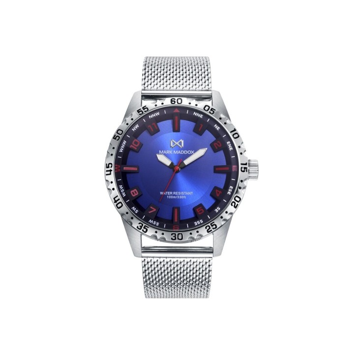 Herreur Mark Maddox HM0133-34 Sølvfarvet (Ø 44 mm)