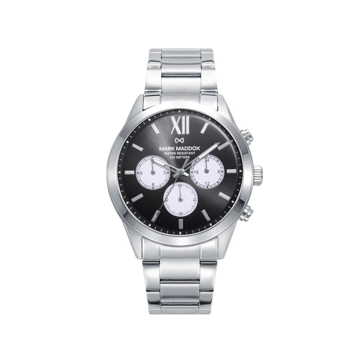 Herreur Mark Maddox HM1009-53 Sort Sølvfarvet (Ø 43 mm)