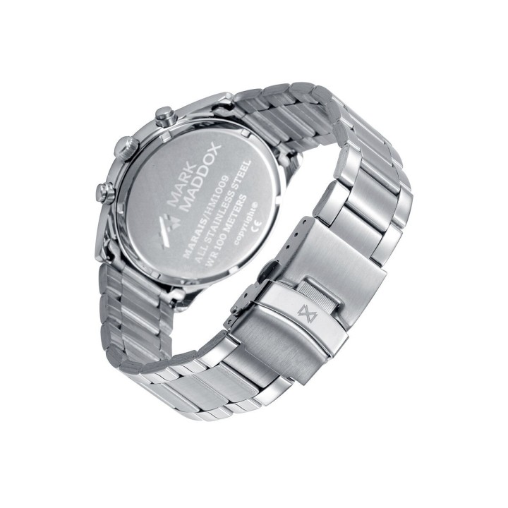 Herreur Mark Maddox HM1009-53 Sort Sølvfarvet (Ø 43 mm)