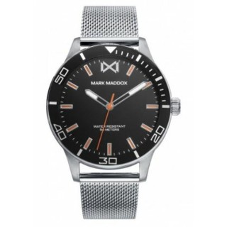 Herreur Mark Maddox HM7146-57 Sort Sølvfarvet (Ø 40 mm)