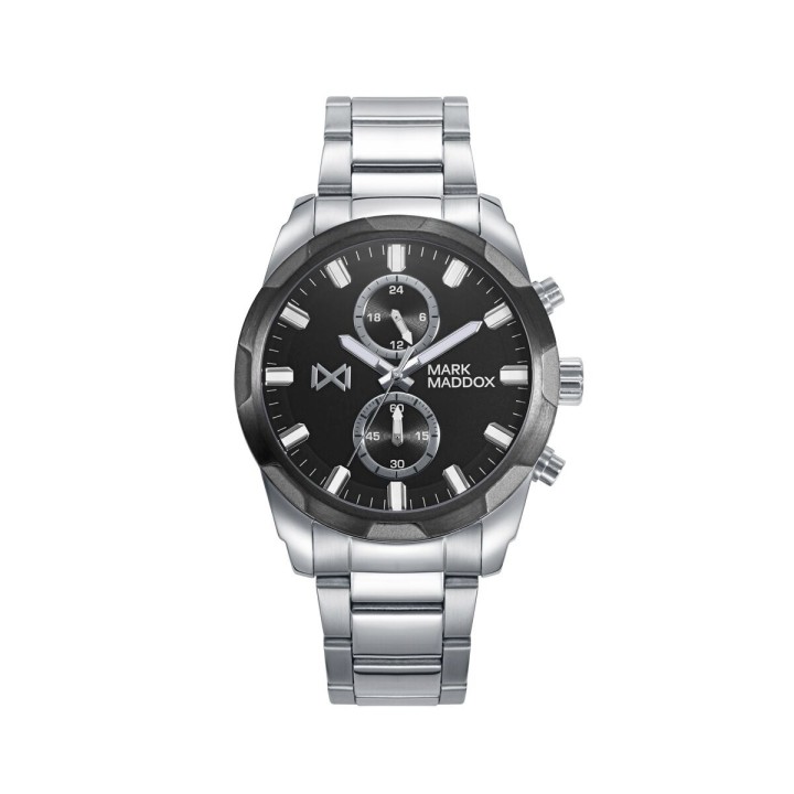 Herreur Mark Maddox HM0132-57 Sort Sølvfarvet (Ø 43 mm)