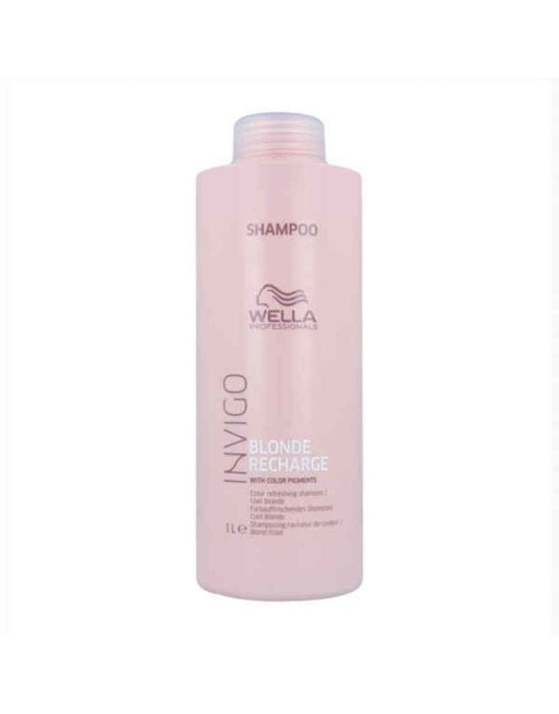 Shampoo per Capelli Biondi o Brizzolati Invigo Blonde Recharge Wella 6394 (1000 ml)