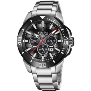 Herreur Festina F20641/4 Sort Sølvfarvet