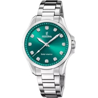 Herreur Festina F20654/3 Grøn Sølvfarvet