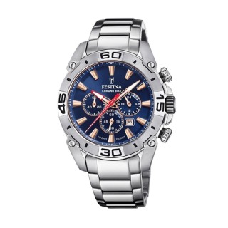 Herreur Festina F20543/4 Grå Sølvfarvet