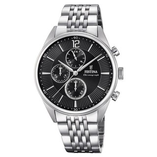 Reloj Hombre Festina F20285/4 Negro Plateado