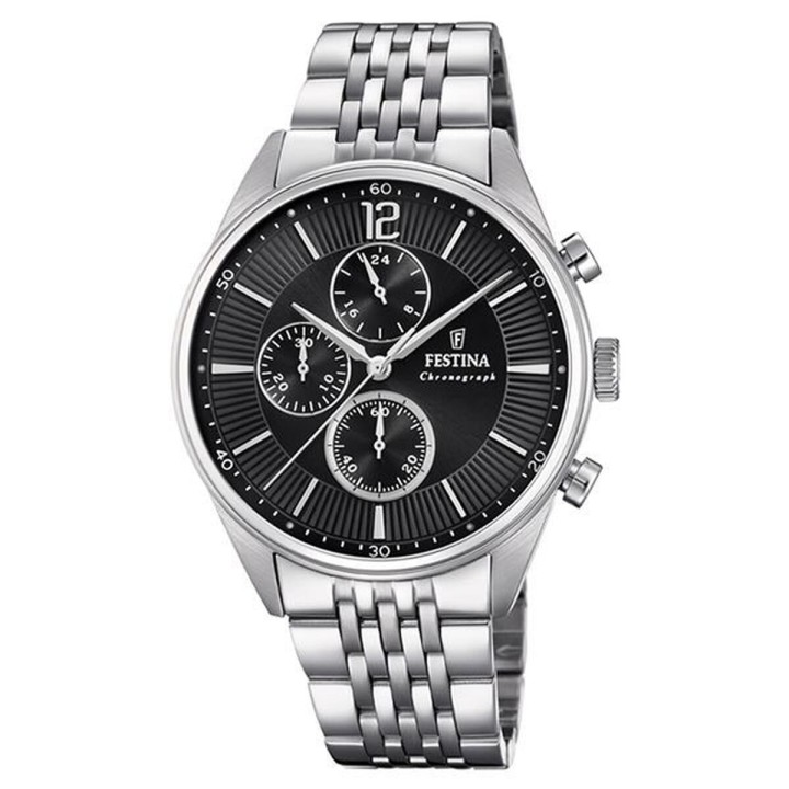Reloj Hombre Festina F20285/4 Negro Plateado