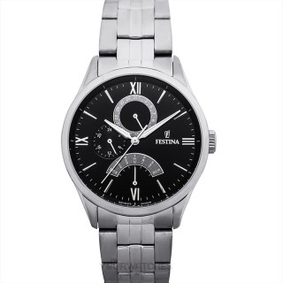 Herreur Festina F16822/4 Sort Sølvfarvet