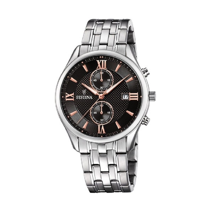 Reloj Hombre Festina F6854/7 Negro Plateado