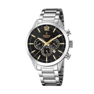 Orologio Uomo Festina F20343/4 Nero Argentato