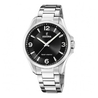 Herreur Festina F20656/4 Sort Sølvfarvet