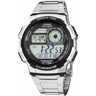Orologio Uomo Casio AE-1000WD-1AVEF Digitale Acrilico Nero Grigio Argentato (Ø 45 mm)