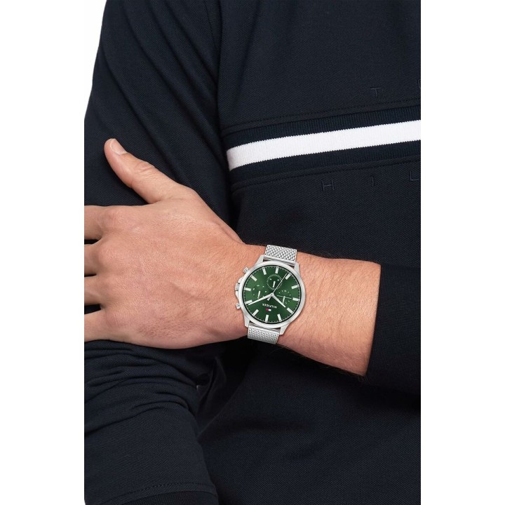 Orologio Uomo Tommy Hilfiger 1683474 Verde Argentato
