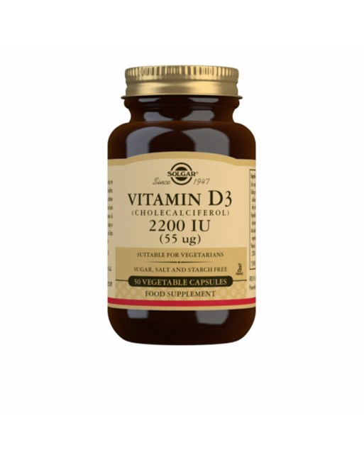 Vitamina D3 (Colecalciferol) Solgar   50 Unidades