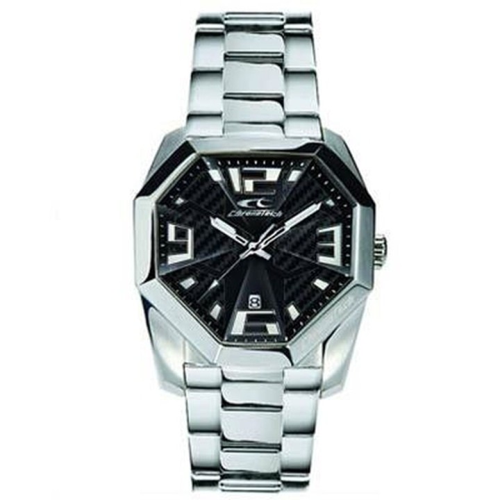Herreur Chronotech RW0083 Sort Sølvfarvet