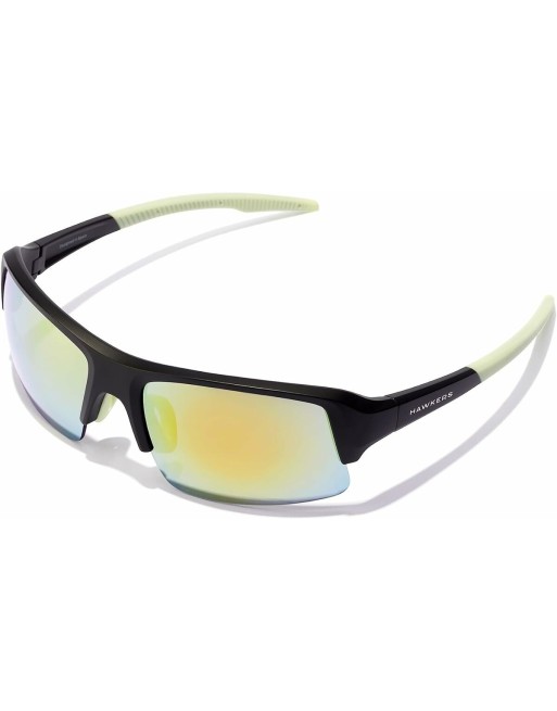 Lunettes de soleil Unisexe Hawkers Bat Ø 45 mm Jaune Noir