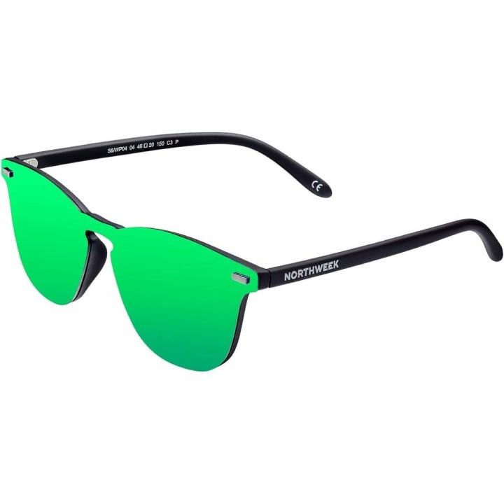Solbriller Northweek Wall Phantom Ø 45 mm Grøn Sort