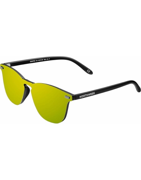 Solbriller Northweek Wall Phantom Ø 45 mm Gul Sort
