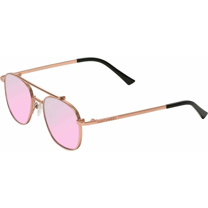 Solbriller Northweek Falcon Ø 42 mm Pink Gylden