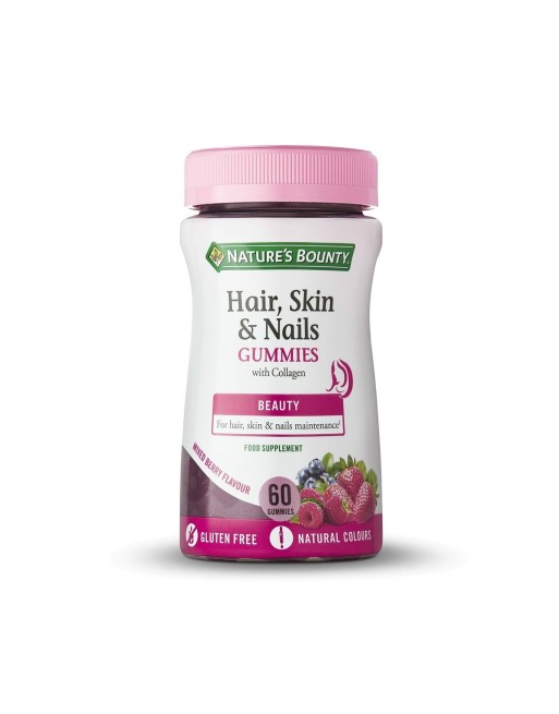 Complemento Alimenticio Nature's Bounty Gominolas Colágeno Frutas del Bosque 60 unidades