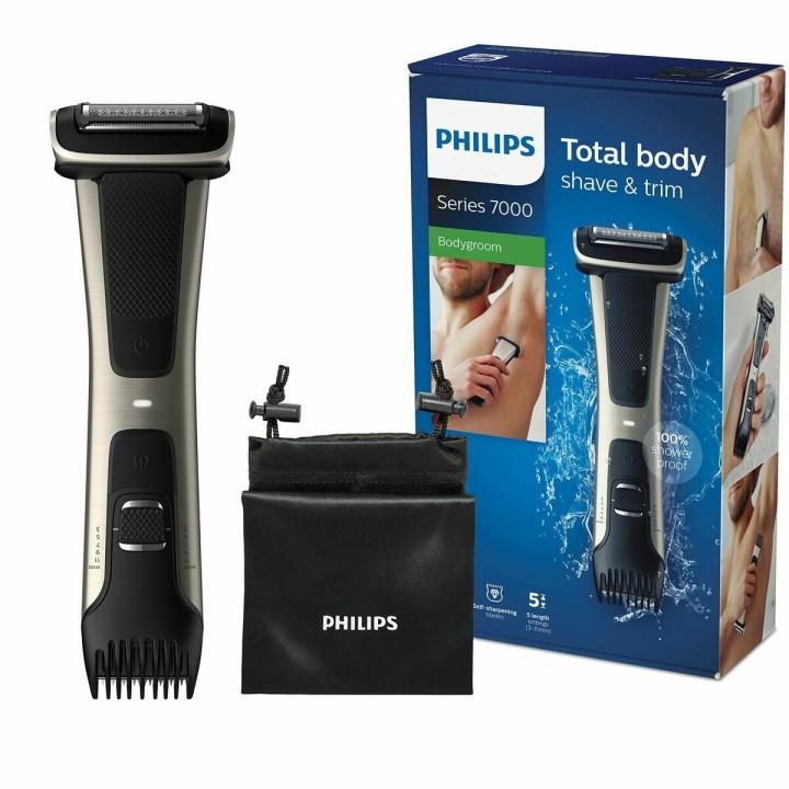 Hårtrimmer/Shaver Philips Afeitadora corporal apta para la ducha Sort