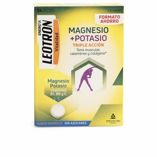 Supplément Alimentaire Leotron Magnésium Potassium Orange 54 Unités