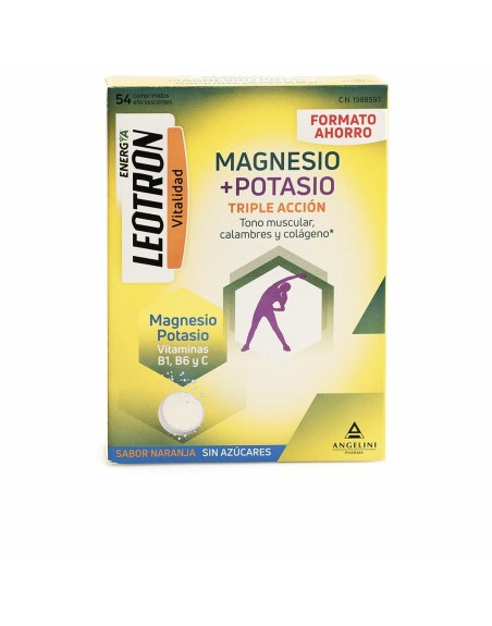 Nahrungsergänzungsmittel Leotron Magnesium Kalium Orange 54 Stück