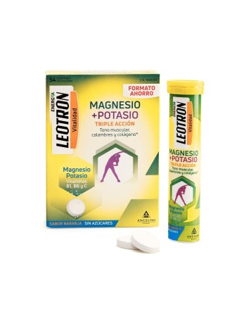 Nahrungsergänzungsmittel Leotron Magnesium Kalium Orange 54 Stück