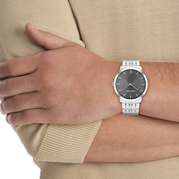 Herreur Calvin Klein 25300006 Grå Sølvfarvet (Ø 40 mm)