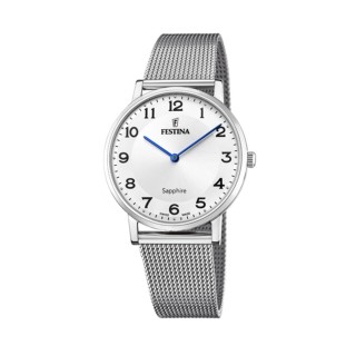 Reloj Hombre Festina F20014/5 Blanco Plateado
