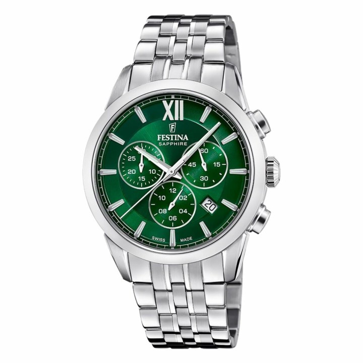 Orologio Uomo Festina F20040/3 Verde Argentato