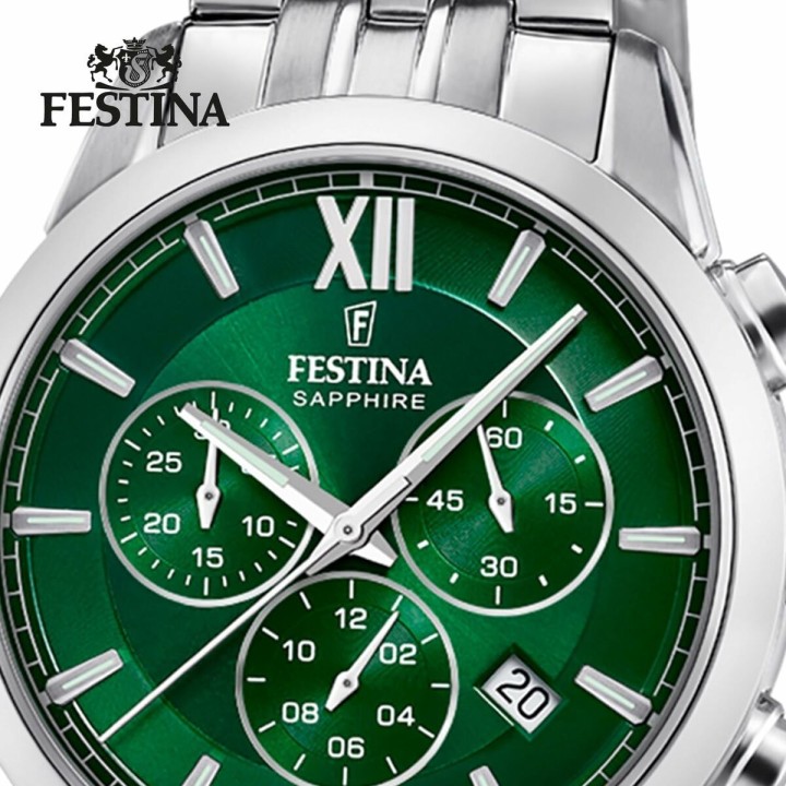 Orologio Uomo Festina F20040/3 Verde Argentato