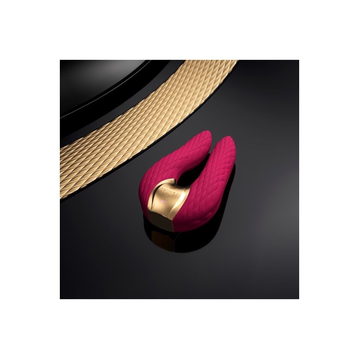 Masajeador Shunga Aiko Rosa Dorado Fucsia