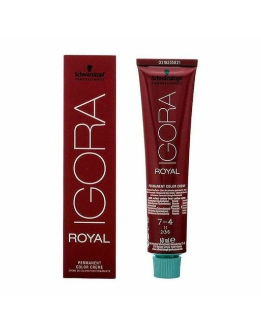 Tintura Permanente Igora Royal Schwarzkopf Igora Royal 7-4 Nº 7-4 Nº 9.0-rubio muy claro Nº 8.0-rubio claro 60 ml