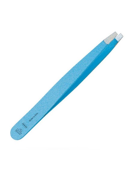 Pinzetta Depilazione Premax Punta obliqua Acciaio inossidabile Azzurro (9 cm)