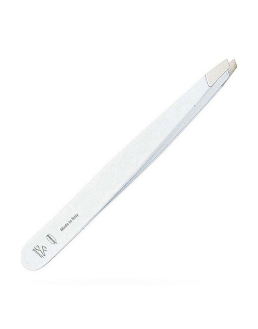 Pince à épiler Premax Pointe Oblique Acier inoxydable Blanche (9 cm)