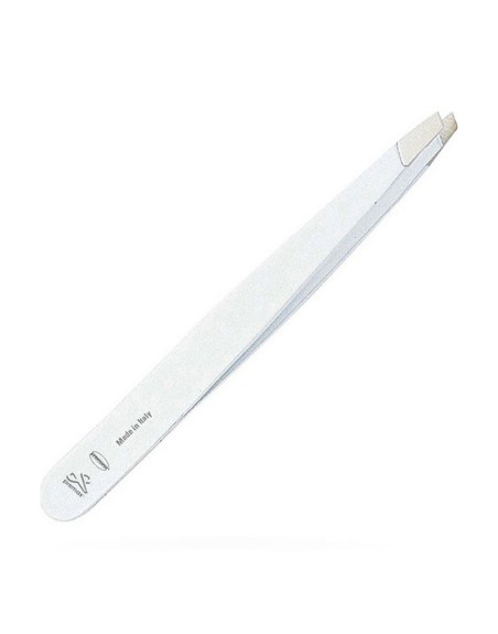 Pince à épiler Premax Pointe Oblique Acier inoxydable Blanche (9 cm)