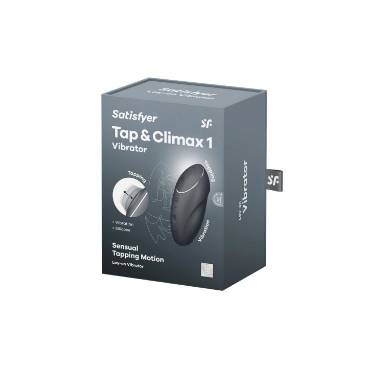 Massagevorrichtung Satisfyer Tap & Climax Grau