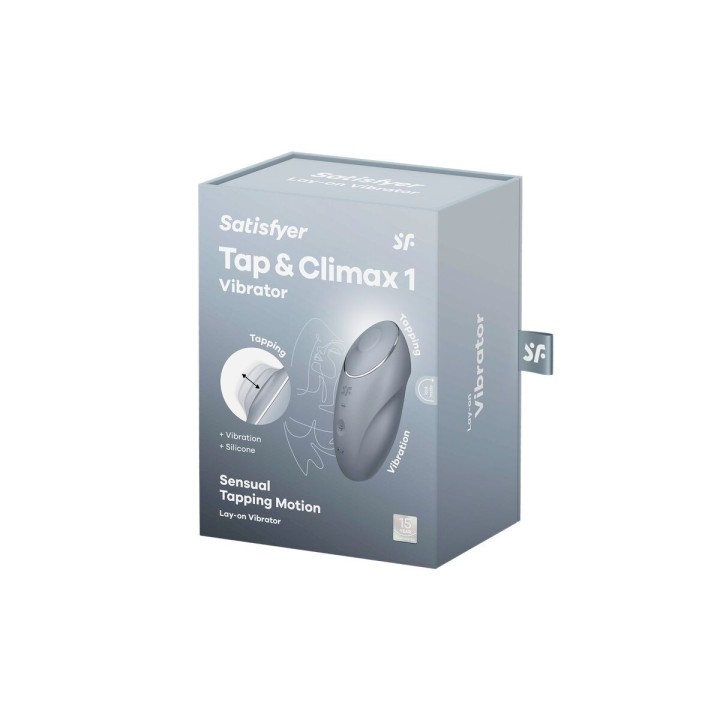 Masajeador Satisfyer Tap & Climax Azul