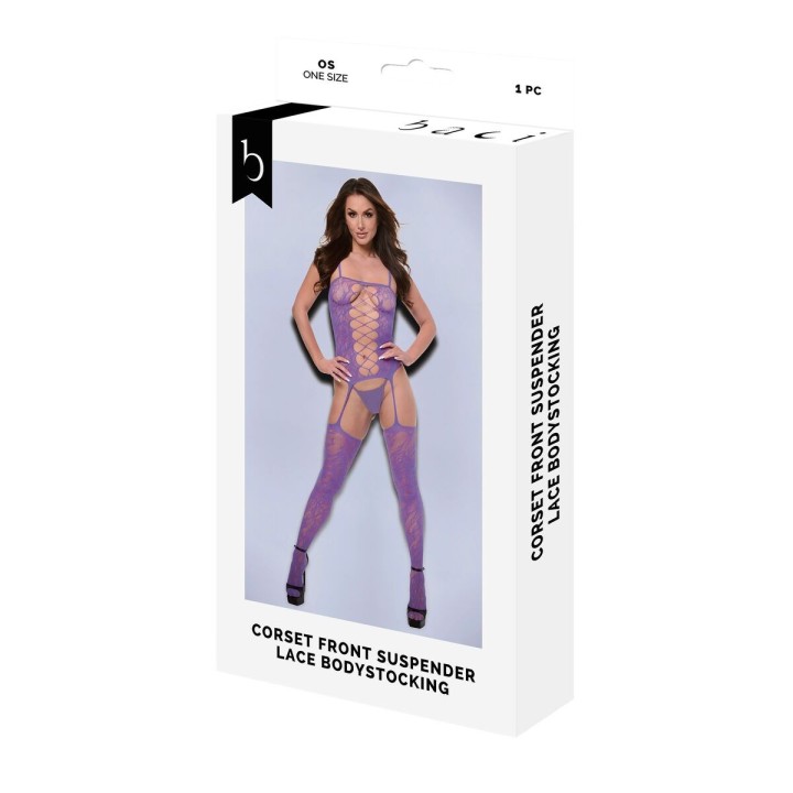 Kvinde Buksedragt Baci Lingerie Bodystocking (Onesize)