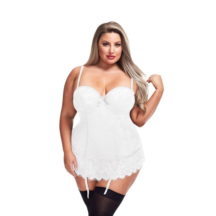Corsé Baci Lingerie Weiß (3XL/4XL)