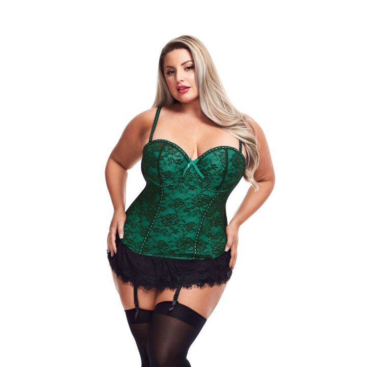Corsé Baci Lingerie grün (3XL/4XL)